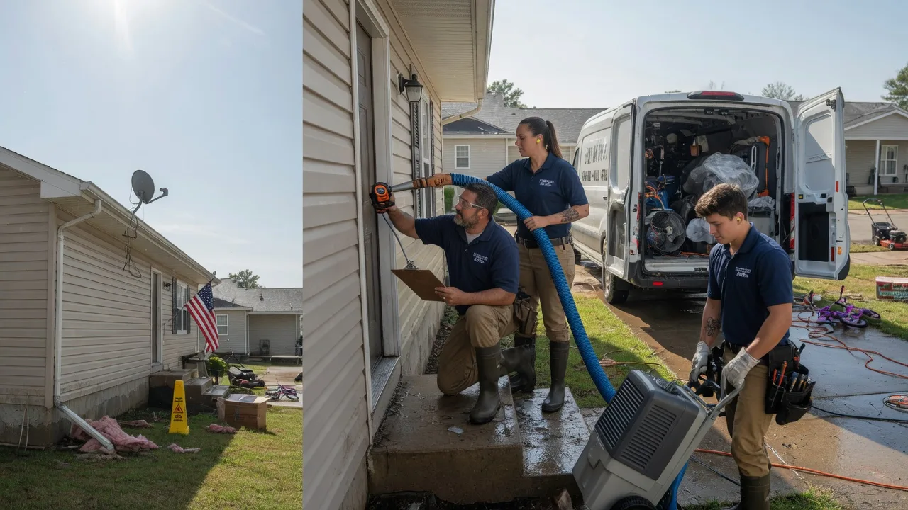 Ceiling Water Damage Restoration in Moffett, OK near me