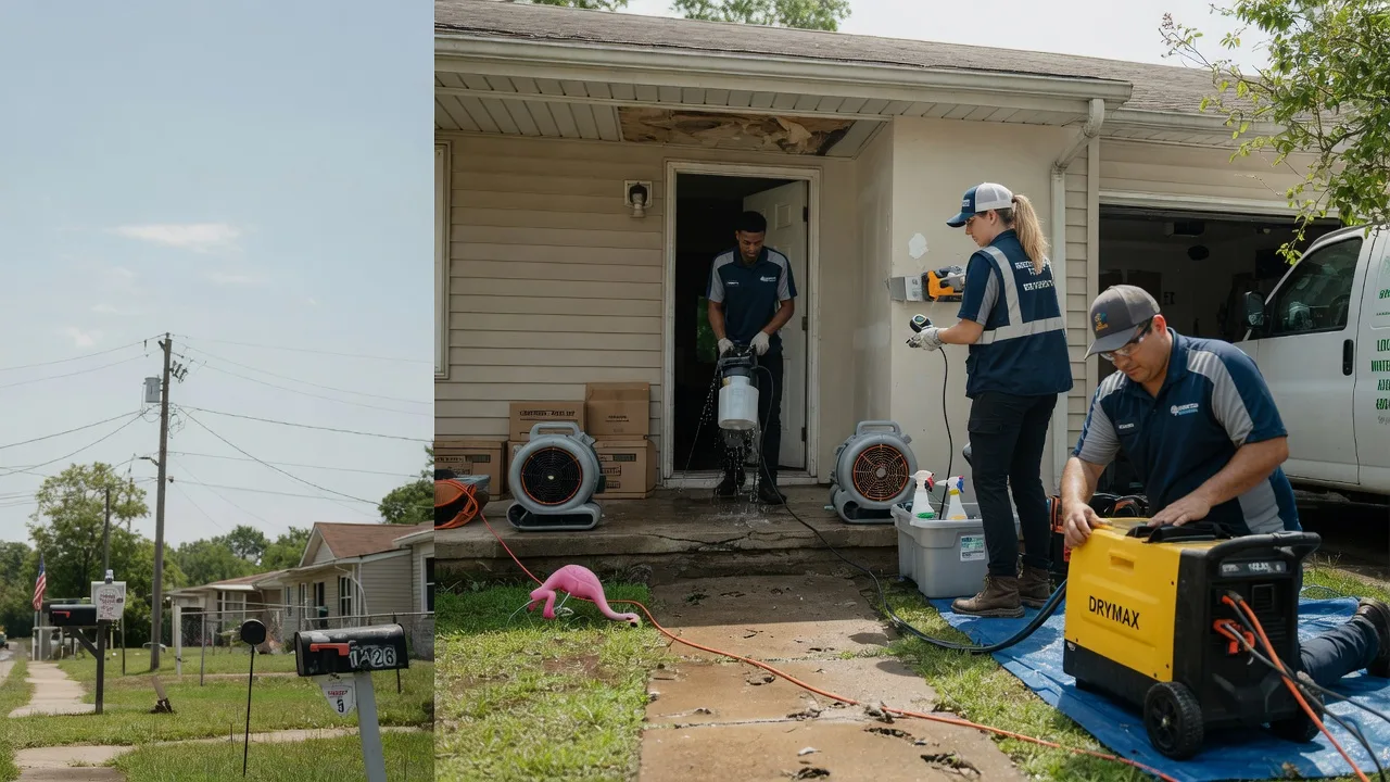 Storm Damage Water Removal in Moffett, OK near me